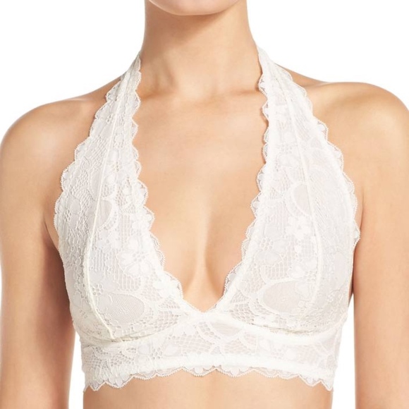 Free People Other - NEW Free People Intimately Lace Halter Bralette